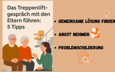 Das Treppenliftgespräch mit den Eltern führen: 5 Tipps